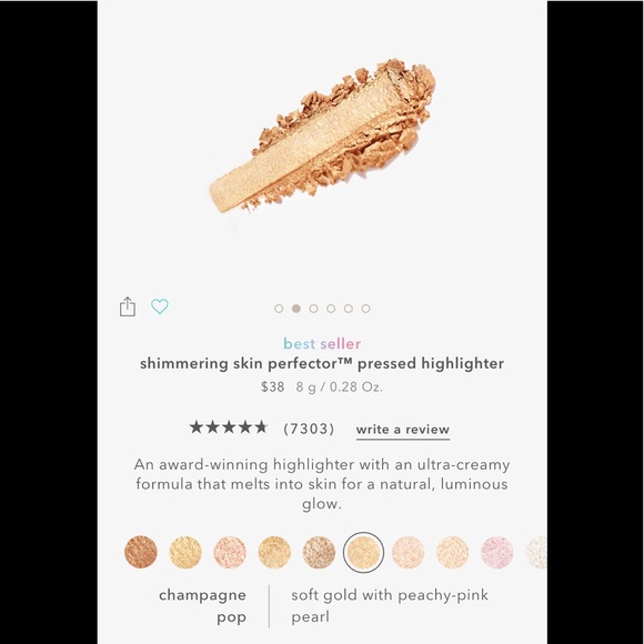 Champagne Pop BECCA Shimmering Skin Perfector Pressed Mini - Picture 7 of 14